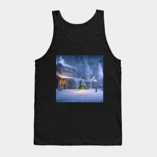 Christmas Snowing Tank Top